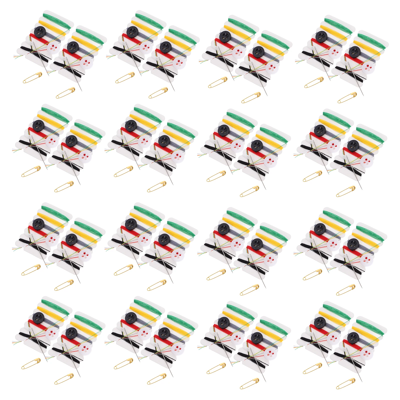 

100Packs Portable Sewing Kit Thread Needle Tools for Travel Hotel Home DIY Mending Kits Sewing Thread Kit Hotel Supplies