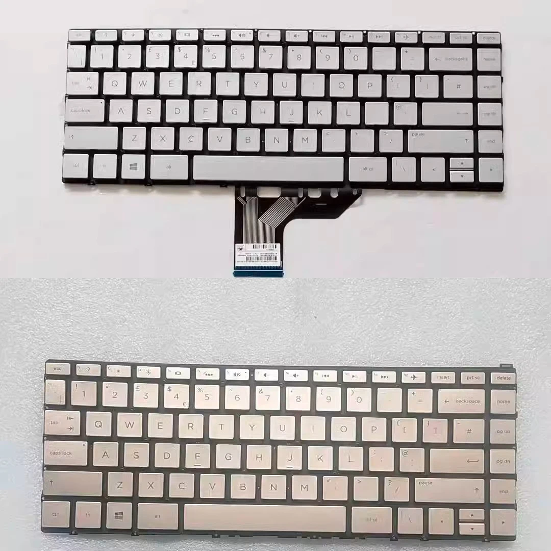 Nuevo teclado QWERTY del Reino Unido para HP Spectre x360 13-W 13-w000 13t-w000 13-w005na 13-w006na 13-w009na 13-w010na 13-w013na retroiluminado