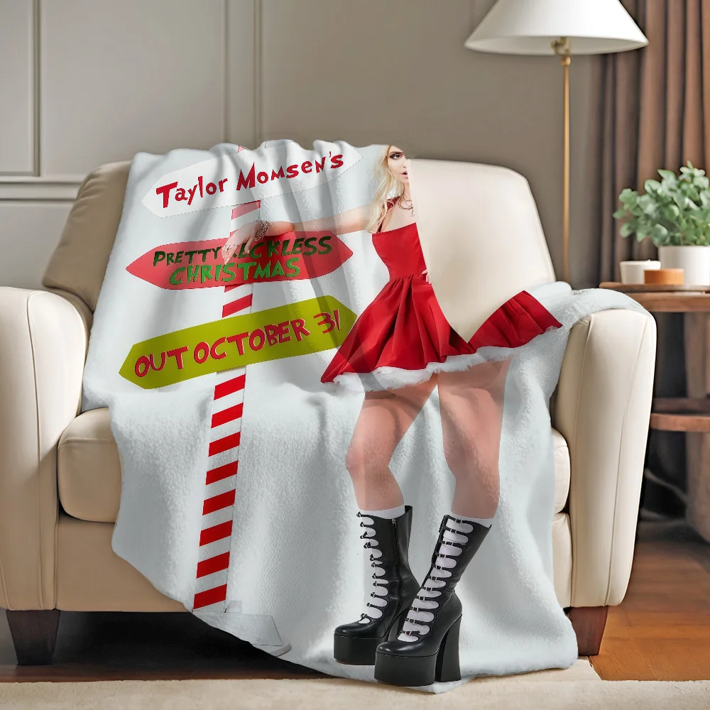 

The P-pretty R-reckless Taylor Momsen Pretty Reckless Christmas Blanket Warm And Soft Suitable For Bedroom Living Room Sofa Bed