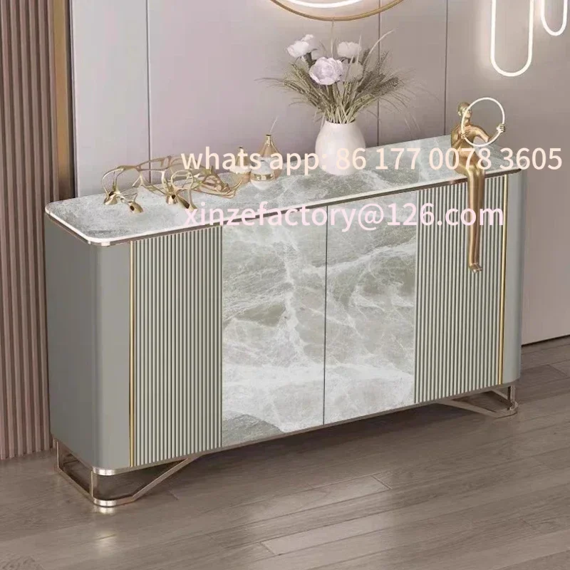 

Customizable Crack shelves Modern simple Nordic rock slab dining living room storage cabinet Shoerack shoe rack Shoes organizer