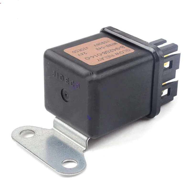 For Sany SY135 / XCMG / XIAGONG Excavator Engine Glow Plug Relay B249900001038 894258-0140(6bg1) High Quality Excavator