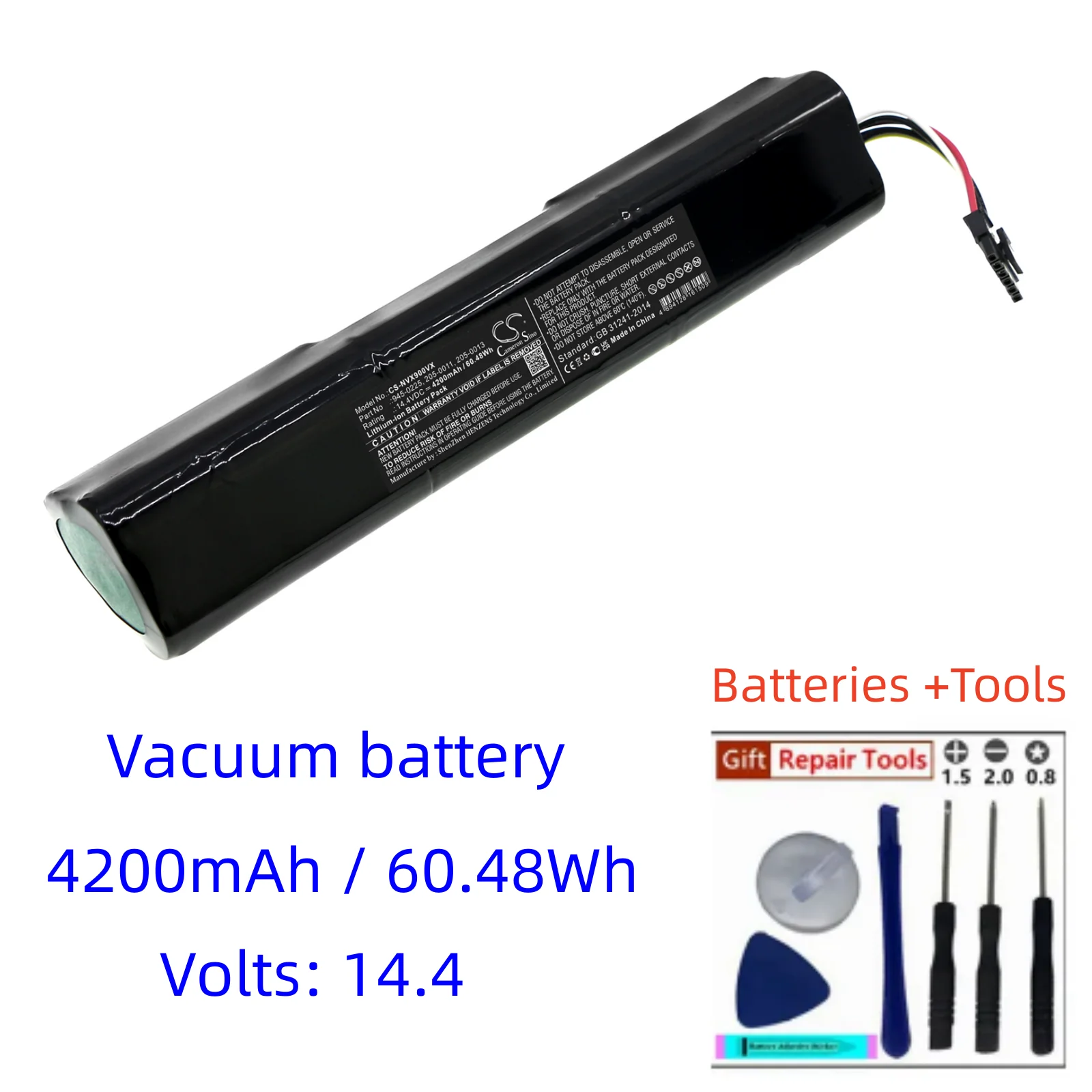 CS 6800mAh Battery For Neato 0810841012076 205-0011 205-0013 4INR19/65-2 945-0225 945-0266 Botvac Connected D3 D5