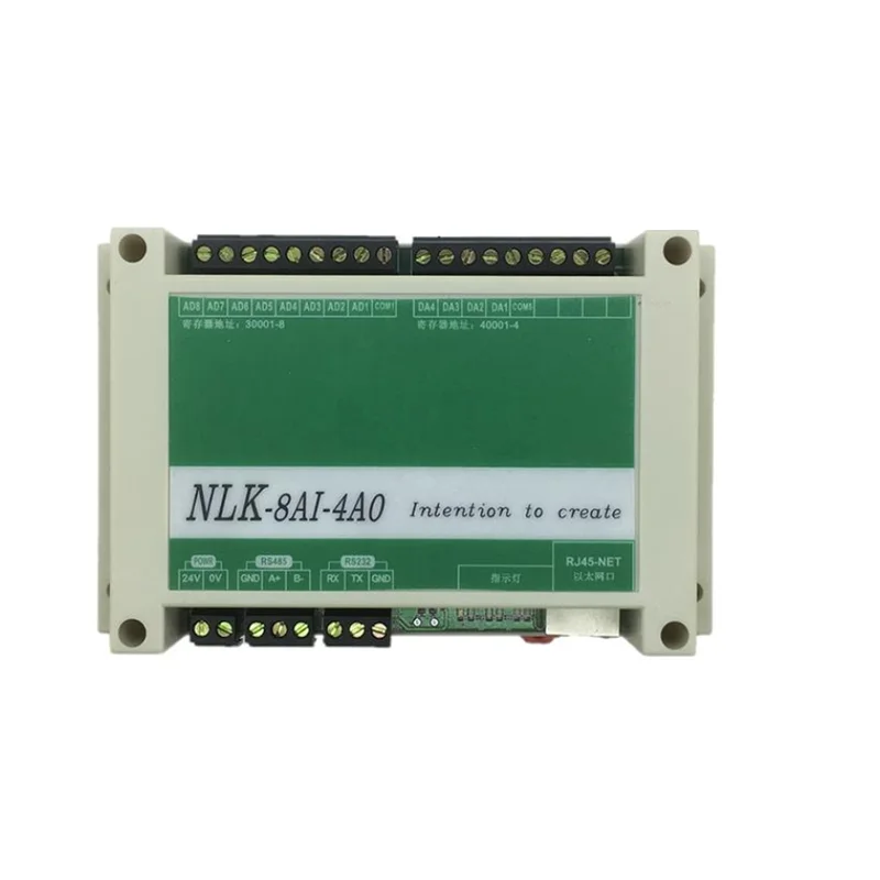 

NLK-8AI4AO analog input/output module Modbus communication RS485 isolated analog module