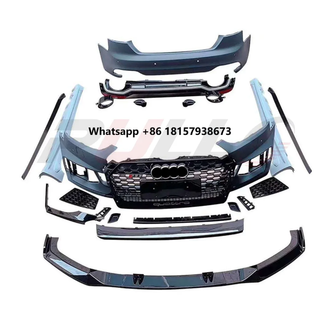 

Car Bumpers Modified for A5 2017-2019 Upgrade to RS5 Style Contain Bumpers Grille Side Skirts Rear Diffuser