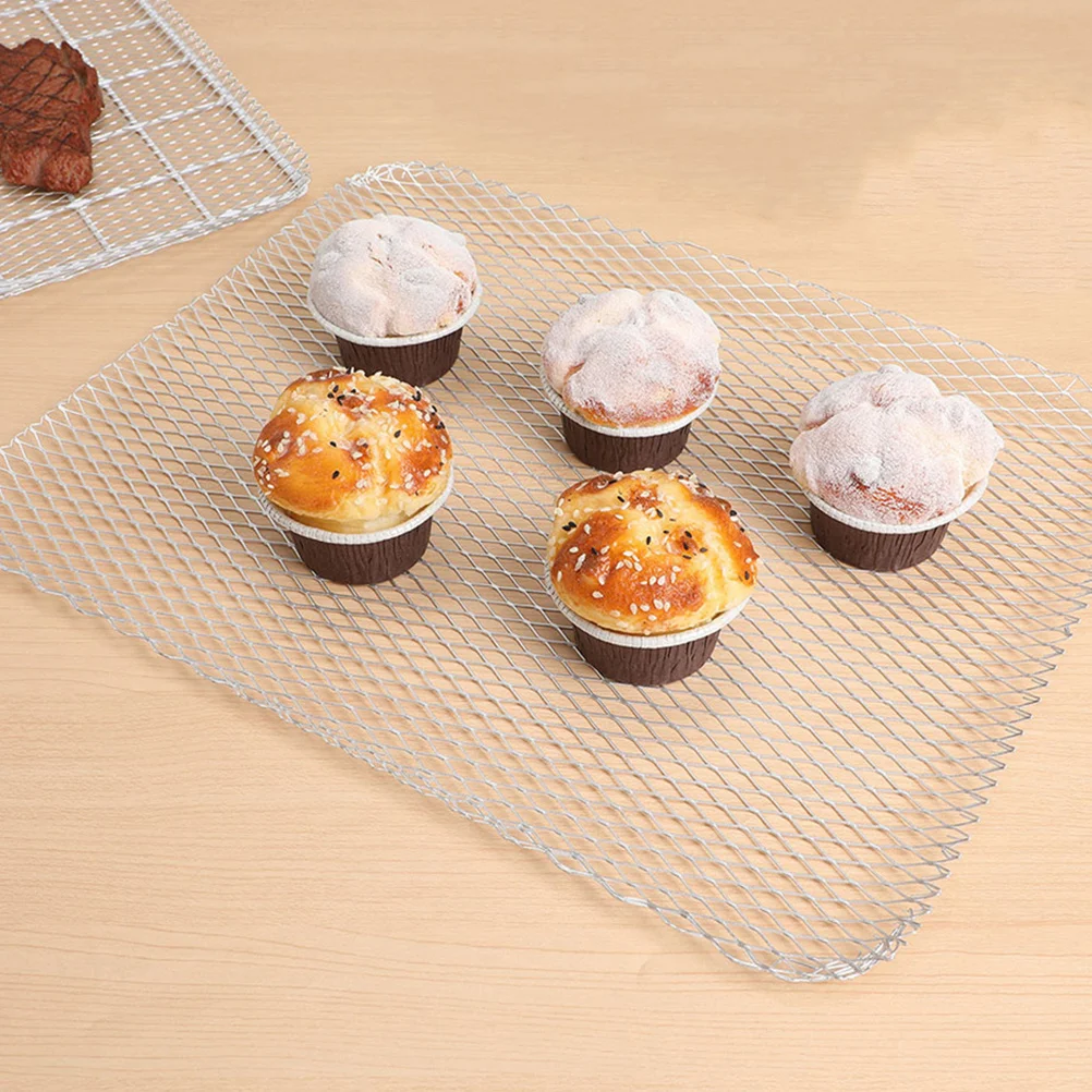 

8Pcs Metal Bbq Grill Mesh Mats Anti-Grease Design Fits All Grill Sizes Reusable Easy to Clean Accessories Barbecue Tools