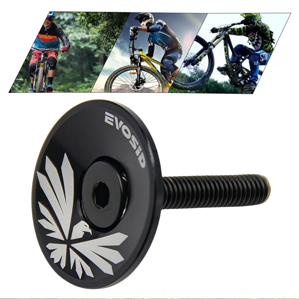 

Bicycle Headset Cap with Screw MTB Road Bike Stem Headset Top Cap Cover Bike Stem Cover for Fork Head Tube Cycling Accessories
