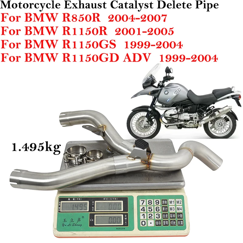 For BMW R1150GS 1999-2004 R1150R 01-05 R850R 04-07 R 1150 GS ADV R1150 Motorcycle Exhaust Escape Pipe Connect Original Muffler