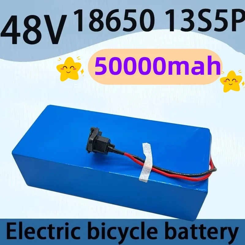 

2024 Lithium iron phosphate 13S5P, 48V 50Ah electric bicycle 18650 1500W scooter battery+BMS protection+free shipping