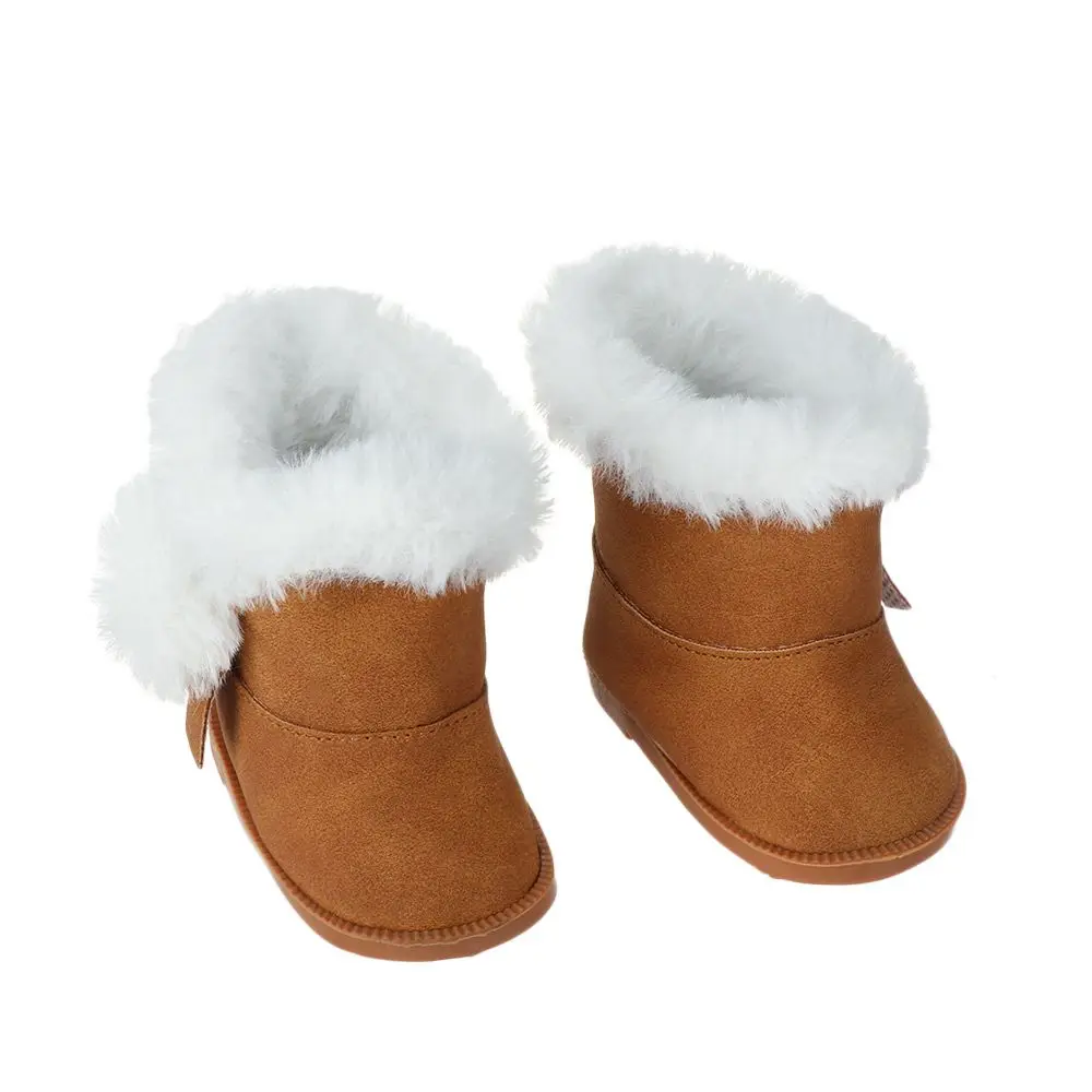 DIY 14inch/18 inches Baby Lovely 43cm Dolls Doll Boots Sandals Doll Clothes Accessories Sequins Doll Shoes 7cm Manual Shoes