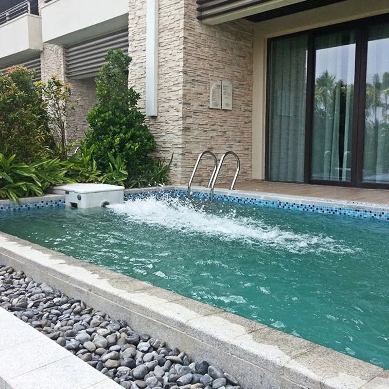 Комбинированный контейнерный бассейн — шикарный промышленный дизайн, глянцевое гелевое покрытие, устойчивое к коррозии, бассейн из стекловолокна со светодиодной подсветкой