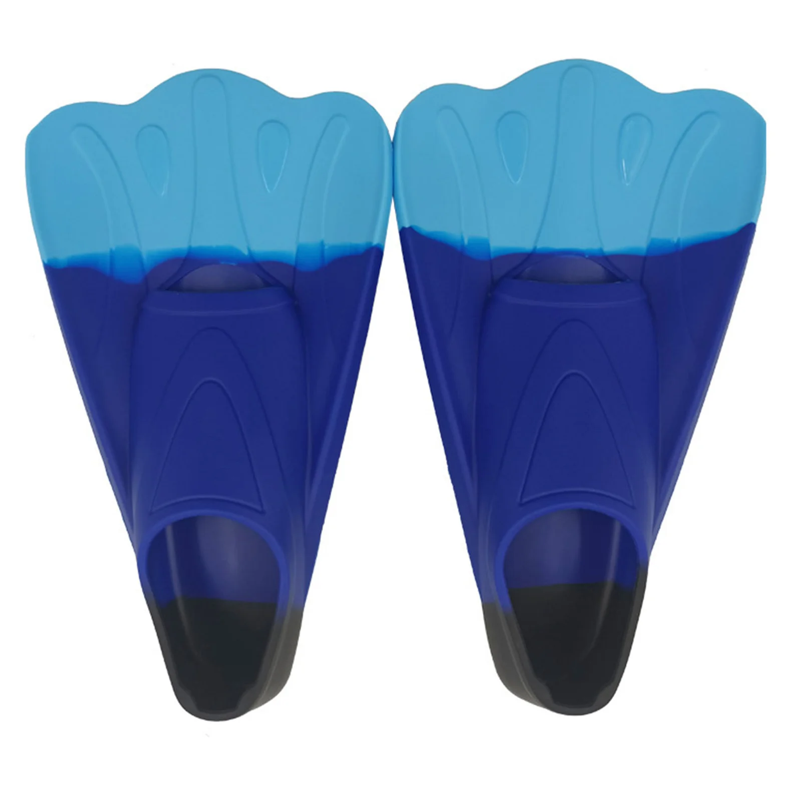 Men Women Snorkel Short Swim Fins with Anti Slip Floor Texture Design Fitness or Competitive Training Swimming