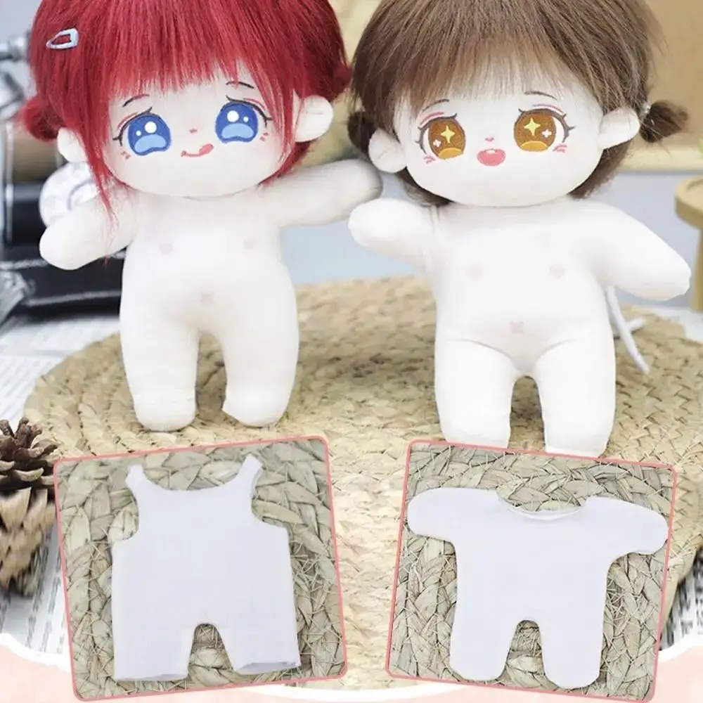 

Base Layer Shirt Cotton Doll Anti-staining Cloth Soft Nude Sleeveless Doll Backing Shirt Elastic Standing Posture
