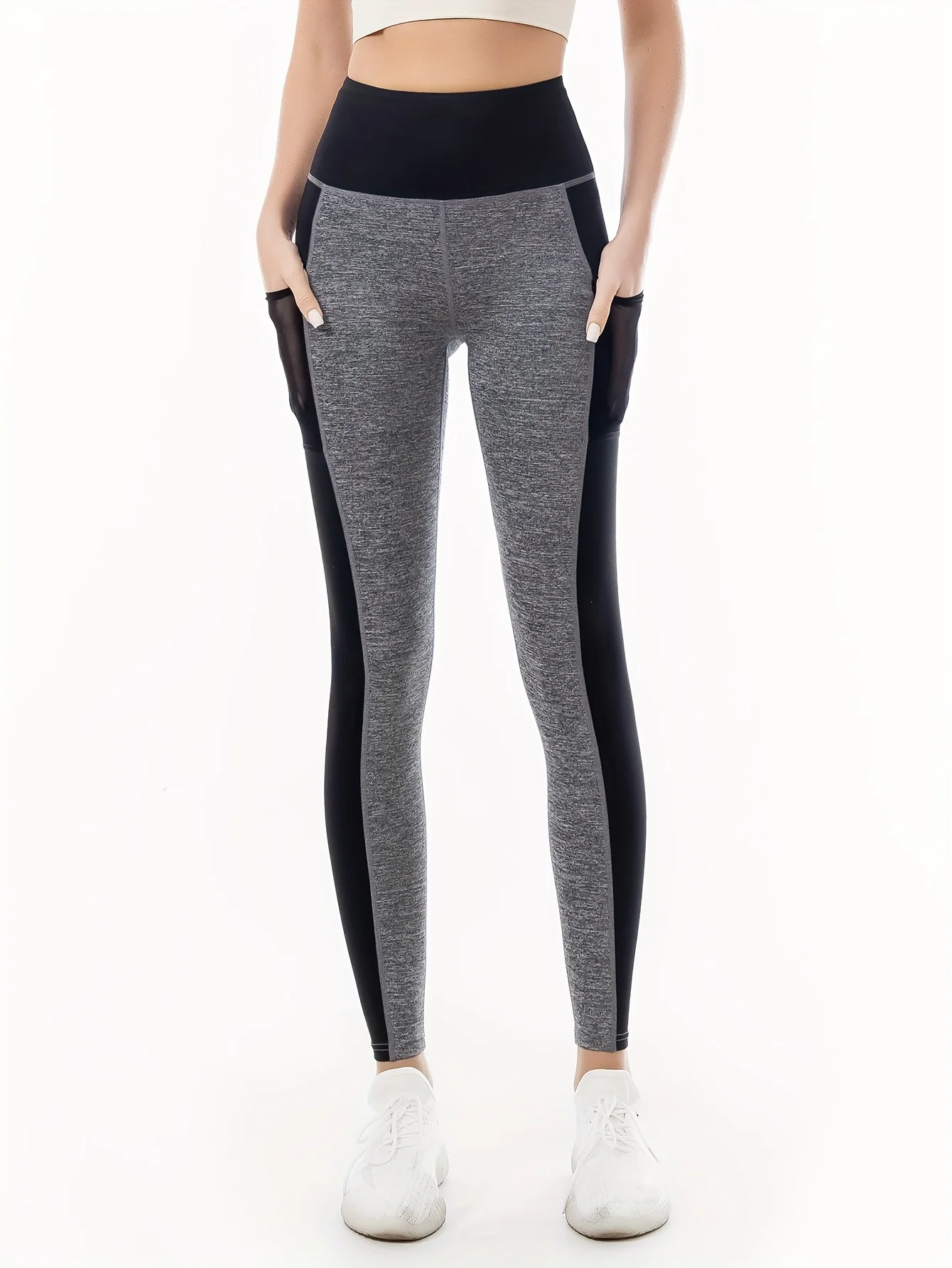 กางเกงโยคะเอวสูงสะโพกไร้รอยต่อเอวยางยืดออกกำลังกายรัดรูปฟิตเนสเอวสูงกางเกงวิ่งแห้งเร็วไร้รอยต่อ