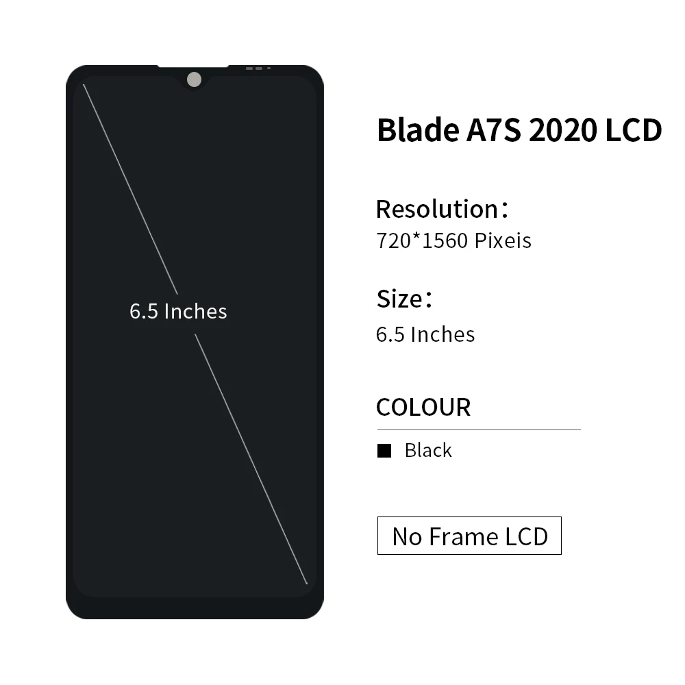 Imagem -02 - Substituição do Ecrã Táctil Lcd para Zte Blade A7s 2023 A7020 A7020ru