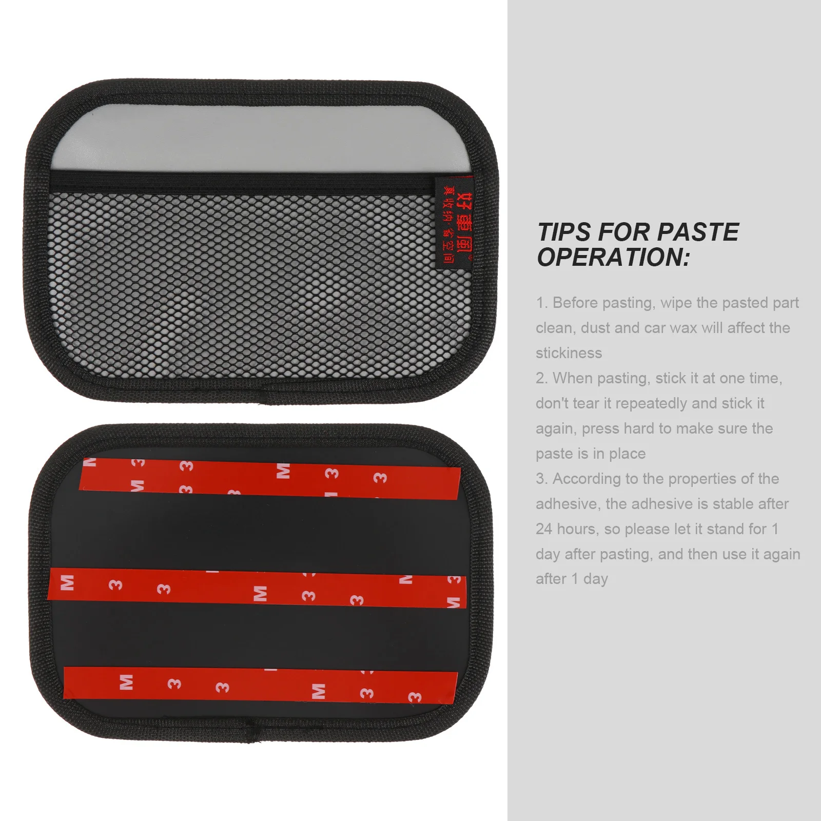 

2Pcs Car-Mounted Storage Bag Strong Adhesive Backing Easy Install Interior Organizer for Sundries Towels Pens Cards Holder