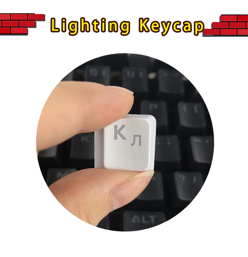OEM Russian/French/Spanish/Korean/Abnt2 RGB Keycaps For Gaming Mechanical Keyboard Transparent ISO Layout Gamer Keyboard Keycaps