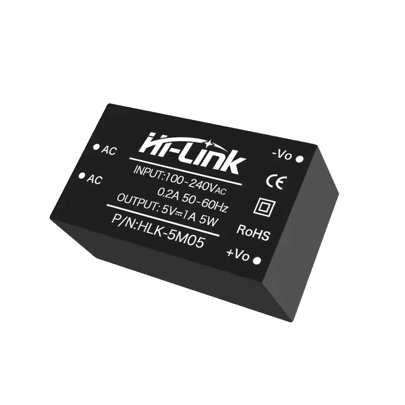 Hilink ce標準ac DC電力変換モジュール、HLK-5M03 5m12 5m05 5m09、5w 3.3v 1.5a