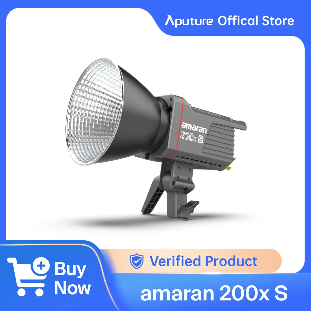 Aputure Amaran 200X S Series 200W Bi-Color LED Video Light 2700-6500K Bluetooth App Control Photography Light Ultra Silent Fan