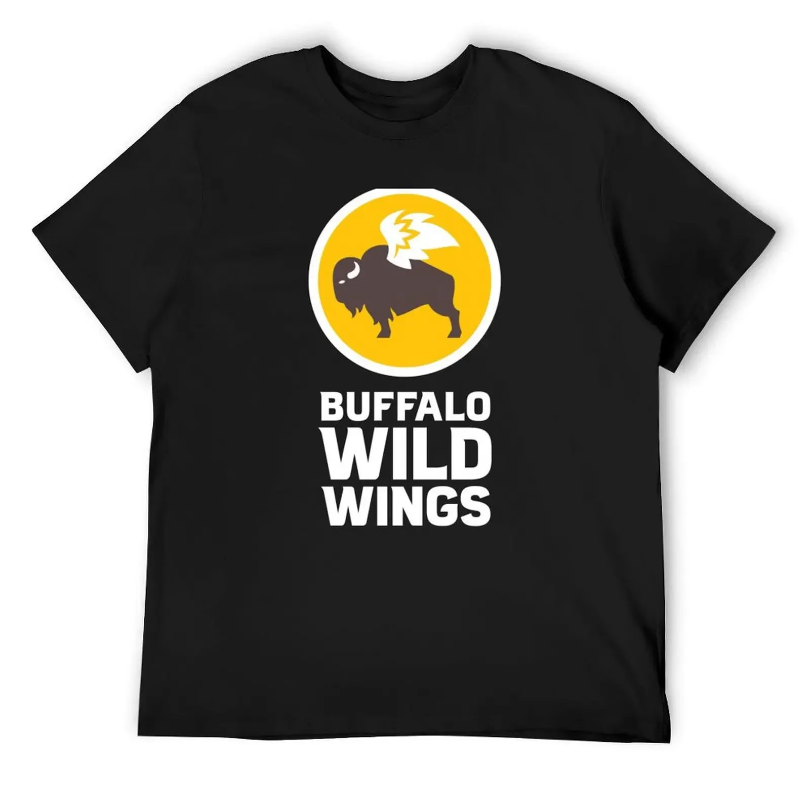 Camiseta con logo de Buffalo Wild Wings, ropa de calle de gran tamaño, disfraces divertidos, ropa de boutique de San Valentín, ropa para hombre