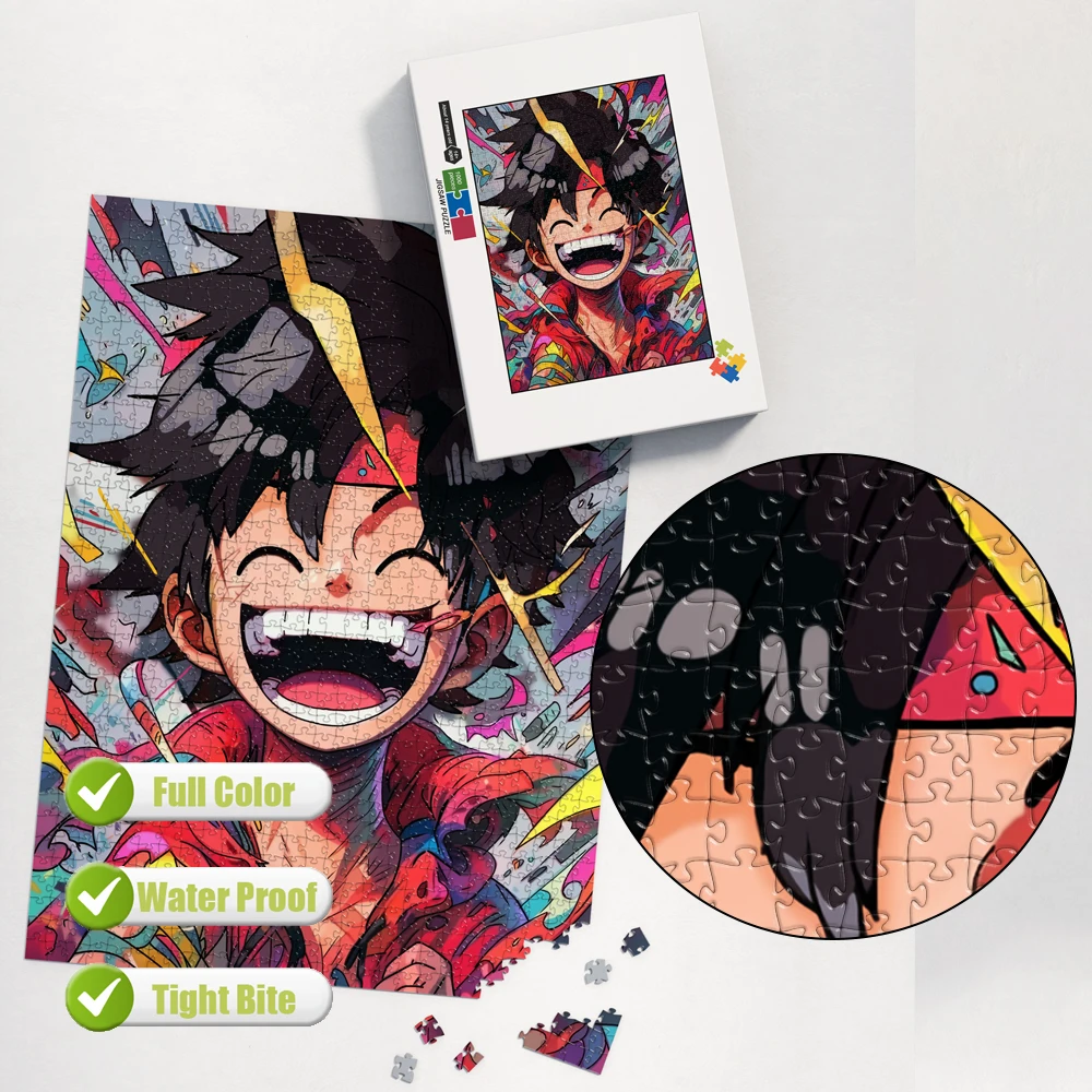 One Piece Cartoon Luffy Sudoku Jigsaw Puzzles Brain Teaser Game Logical Training Activity Toys Perfect Gifts for Children Family