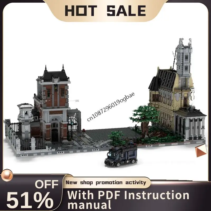 

New 10865Pcs Famous Bat Hero Movie Moc Arkhamed Asylums Model Building Block Diy Creative Ideas Kids Toy Birthday Christmas Gift