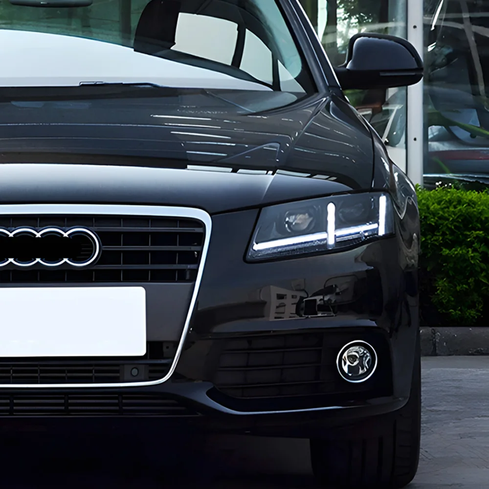 

Для Audi A4 A4L S4 RS4 2009-2012 светодиодные автомобильные фары в сборе, обновленная высококачественная бифокальная линза, аксессуары для передних фар автомобиля