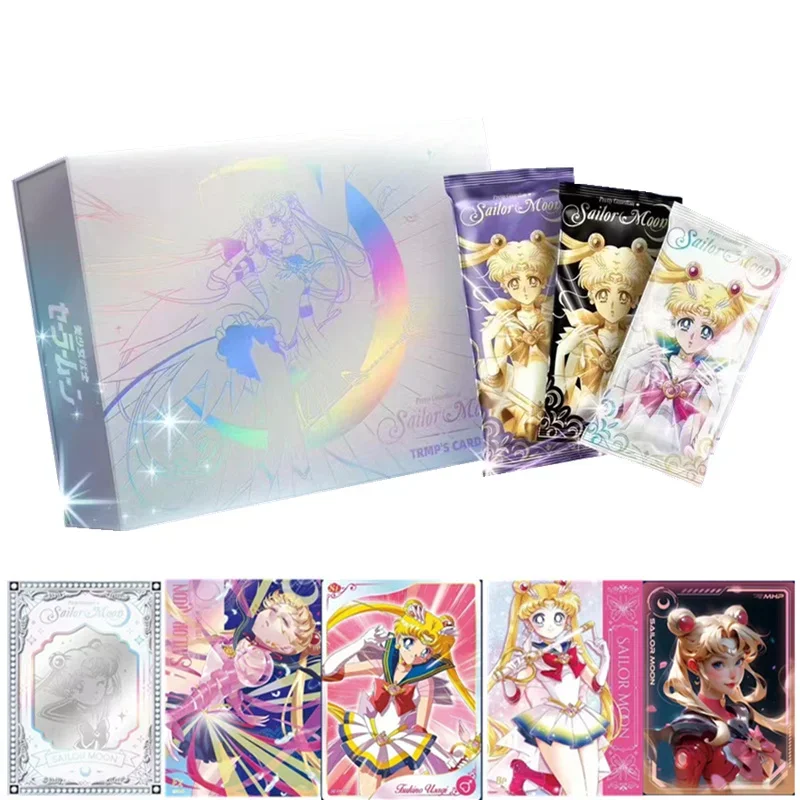 

30th Sailor Moon Collection Card Silver Crystal Collapse Pretty Guardian Full Flash Edition Special PR Card Children's Toy Gift