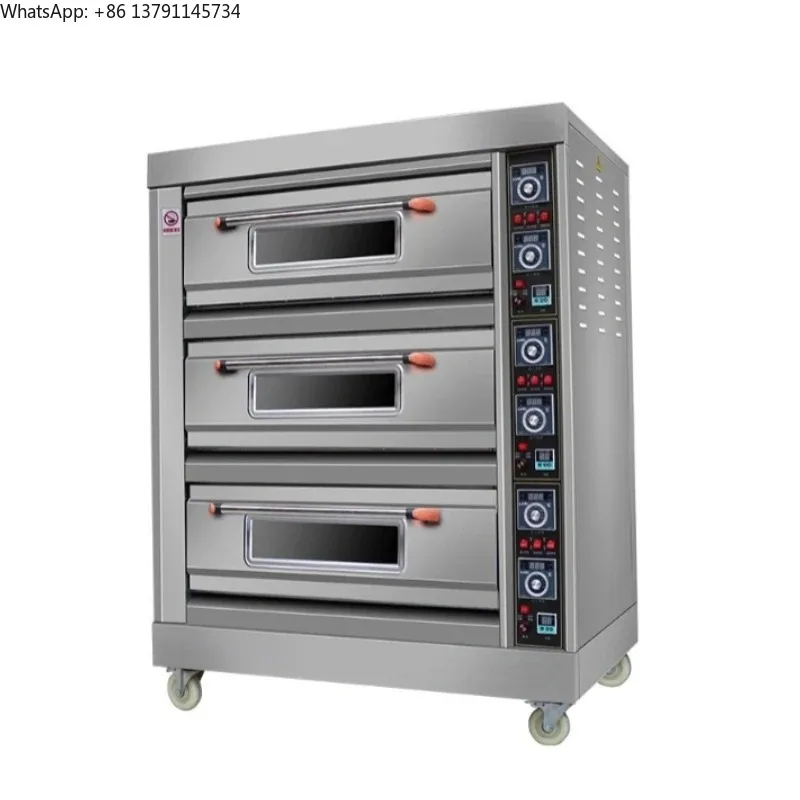 

Commercial Large Capacity Electric Oven for Baking Pizzas (1-6 Layers, 9 Trays) Burner BBQ Industrial Oven