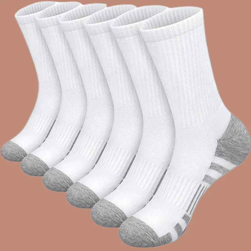 6/12 Pairs 2024 New Basketball Socks Comfortable Breathable Spring and Summer Mid-Length Socks Factory Direct Sales Sports Socks