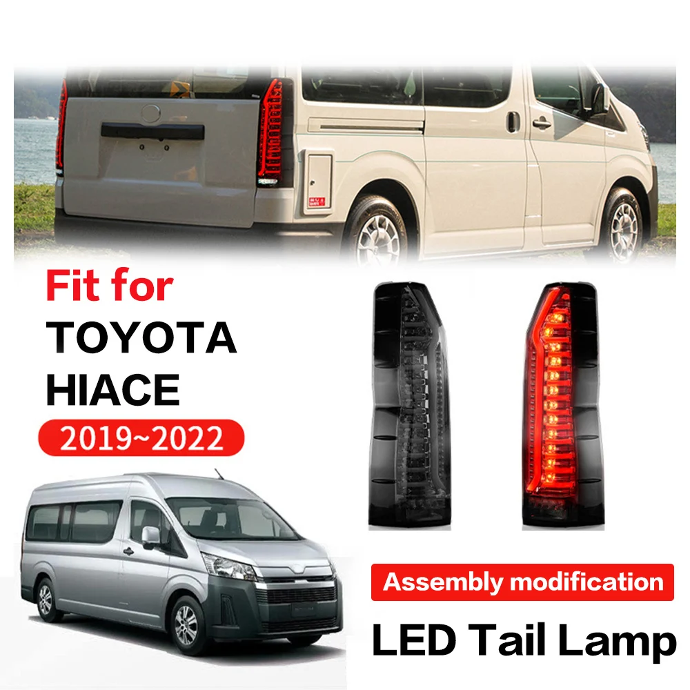 

For Toyota HIACE 2019 2020 2021 2022 LED Tail Light LED Rear Front Lamp High Quality Retrofit Assemby Accessory