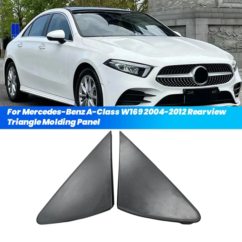

Car Door Mirrior Panel Trim For Mercedes-Benz A-Class W169 2004-2012 Rearview Triangle Cover Molding