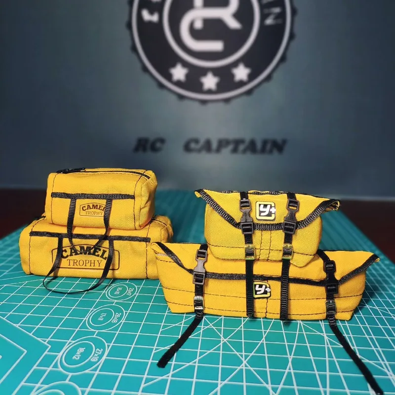 Simulazione Borsa da viaggio Borsa da campeggio Decora per 1/10 RC Crawler Car Traxxas TRX4 Defender Bronco AXIAL SCX10 RC4WD D90 Chevrolet