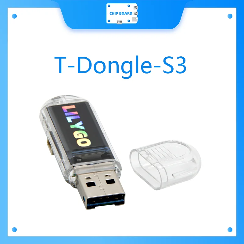 

T-Dongle-S3 ESP32-S3 Development Board With Screen Dongle 0.96 inch ST7735 LCD Display Support WiFi Bluetooth TF Card