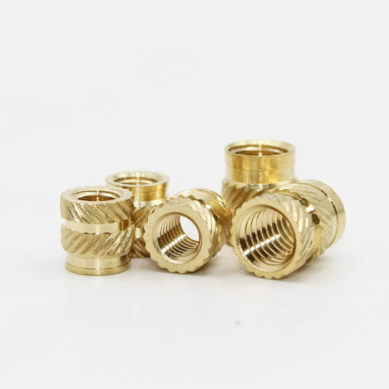 Brass Threaded Insert Nut Kit M2 M2.5 M3 M4 M5 M6 M8 Hot Melt Heat Knurled Embed Injection Copper Insertnut for 3D Print Plastic