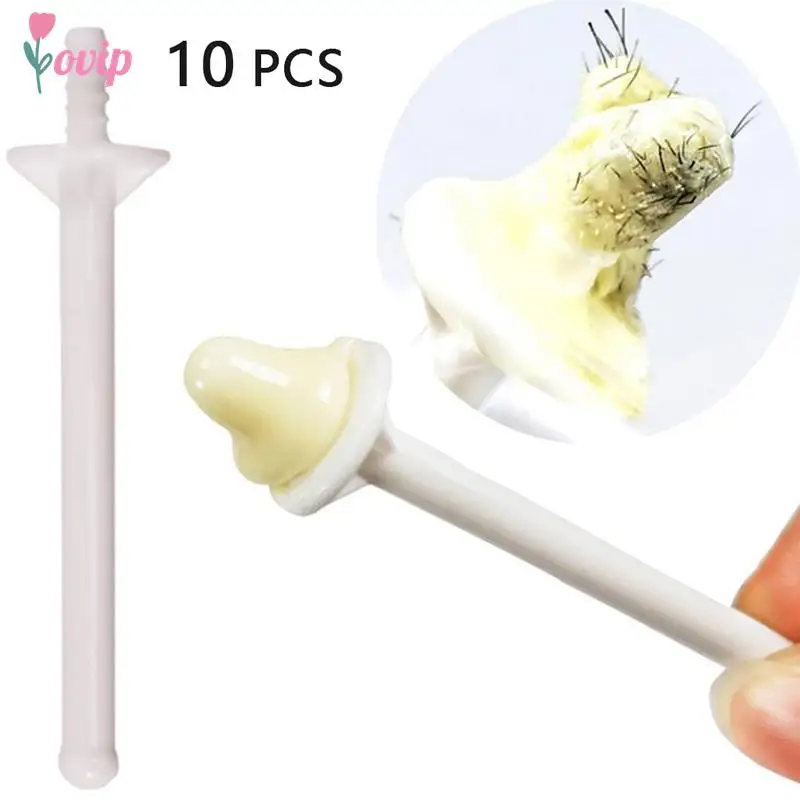 10Pcs Nase Ohr Haar Entfernung Wachs Kit für Männer Frauen Nasen Wachsen Stick Schmerzlos Professionelle Haar Entfernung Zubehör