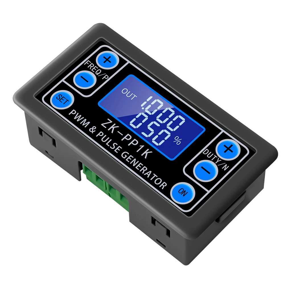 PWM Signal Generator Dual Mode PWM Pulse Frequency Generator LCD Display Square Wave Generator 1-Channel 1Hz-150KHz DC 3.3V -30V