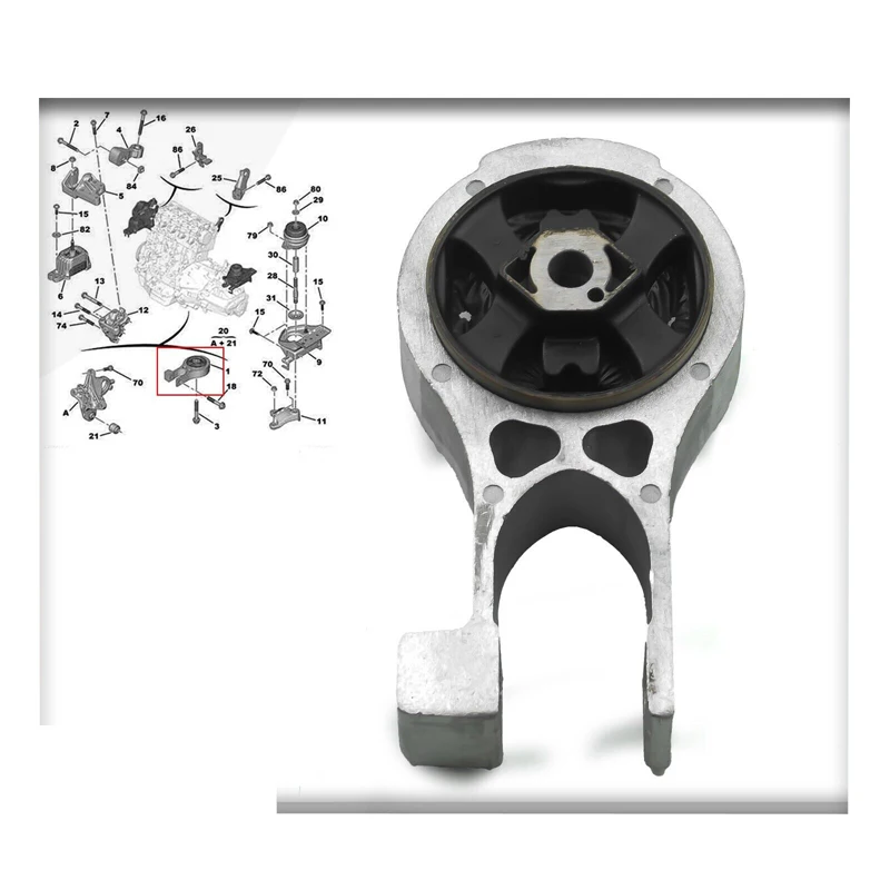 

REAR LOWER ENGINE MOUNT FOR PEUGEOT 508 EXPERT CITROEN C5 DISPATCH HDi 1806.H4