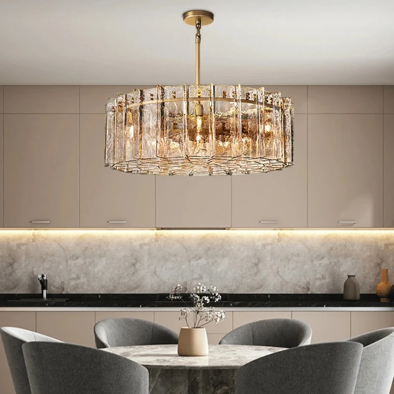 

Nordic Led Luxurious Crystal Vintage Ceiling Chandelier for Living Dining Table Room Villa Home Decor Line Lusters Luminaires