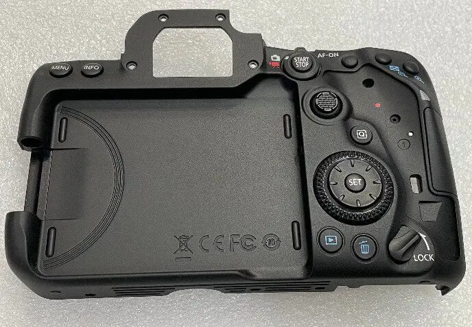 Nuevo conjunto de cubierta trasera original para Canon 90D con cubierta para ranura de tarjeta y otros artículos, no incluye pantalla LCD