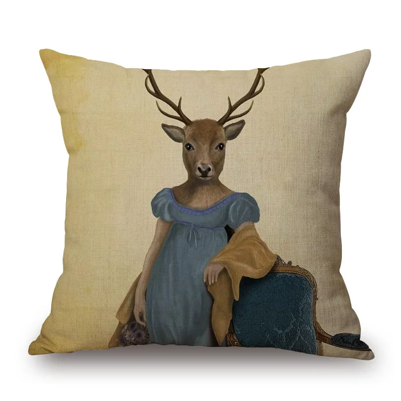 Sheep Rabbit Dog throw pillow cover with short plush print living room sofa decoration cushion cover pillow covers decorative