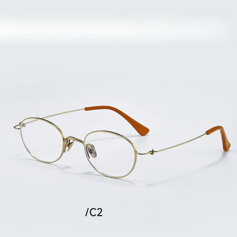 OLLYMURS البيضاوي سبائك التيتانيوم مخصص النظارات البصرية الرجال قصر النظر 1.74 درجة نظارات الرجعية متعددة البؤر النظارات التقدمية 309