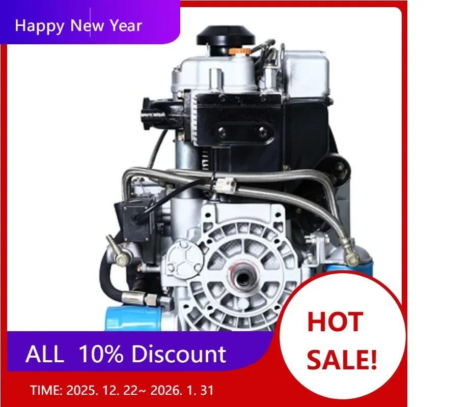 【2025】Electric Starter 3.2L Lube Oil Capacity L Twin Two Cylinder 4 Stroke  Engine Water Cooled Engine Zr Motor Engine