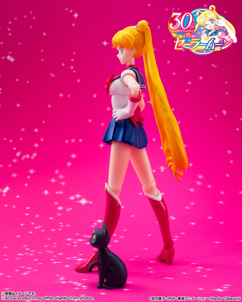 Figura Original de Bandai S.H.Figuarts Sailor Moon Crystal Tsukino Usagi, Figura de Anime Coleccionable