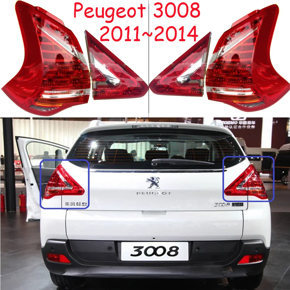 Peugeo 3008 taillight,2011~2014year,LED,Free ship!206 207 308 3008 408 4008 508 Raid RCZ,Partner,3008 rear lamp