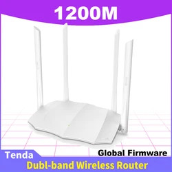 Tenda AC5 dwuzakresowy 5G Router domowy bezprzewodowy WiFi szybki zasięg sygnału 1200M wzmacniacz sygnału wi-fi punkt dostępu angielskiego