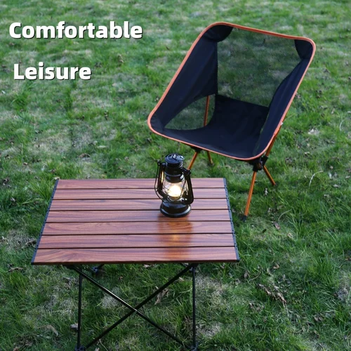 Imagen 2 del producto Silla para actividades al aire libre, silla plegable para camping. Fabricado en aleación de aluminio ultraligero con respaldo cómodo. Silla para actividades al aire libre, ideal para acampar y caminar.