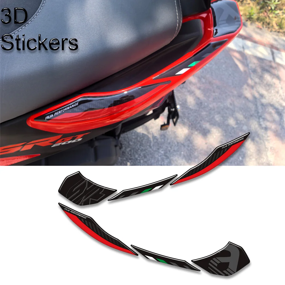 For SR GT 125 200 Sport Replica Fairing Protector 3D Decals Stickers Fender Parts Replica Body ProtectorFairing Shell Fender