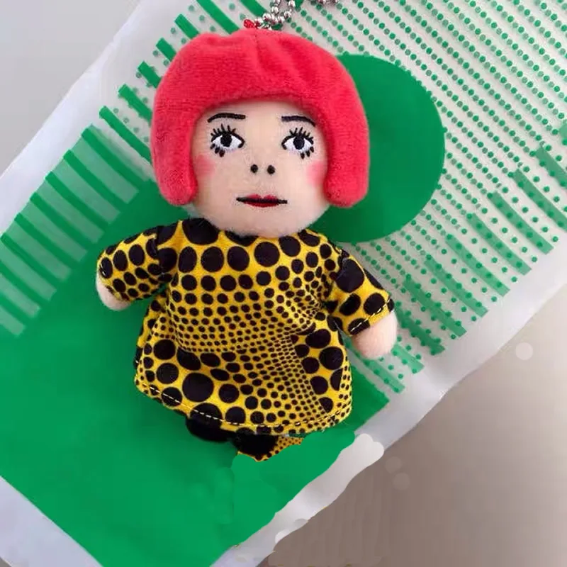 Yayoi kusama yaiyo-ぬいぐるみキーホルダー,バッグペンダント,おもちゃ,ギフト,新品,10cm