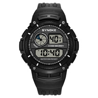 Digital Watch Waterproof with Stopwatch Alarm Digital Wrist Watches for Men Military Sports Outdoor Men's Watch SYNOKE Brand