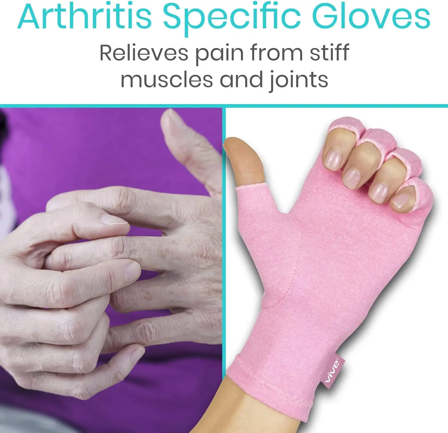 Gloves for Men and Women Comfortable Open Fingers for Rheumatoid Osteoarthritis and Computer Typing Pain Carpal Tunnel Support